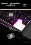 Quite gamer PRO  com conversor mouse e mine teclado mecânico gamer LED