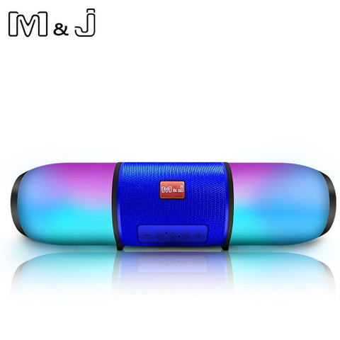 Caixinha de Som M&J LED Bluetooth