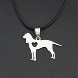 Hapiship 2017 New Women/Men's Jewelry Stainless Steel Little Cute Cat /Dog  lover 3.7cmX2.0cm Pendant Short 17" Necklace  SS-Cat